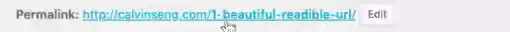 Change URL in WordPress for SEO